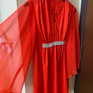 Vintage Mini 60s swing dress with bell sleeves